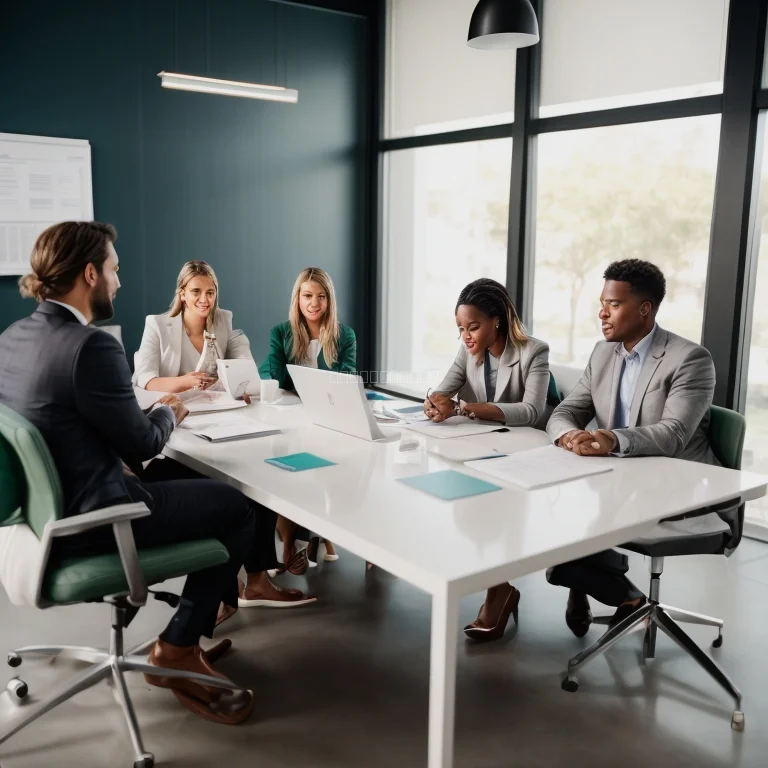 Business owners participating in an interactive training session